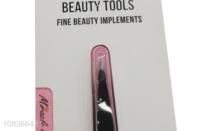 Best selling simple fashion eyebrow tweezers ladies beauty tools