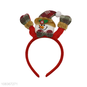 Top selling snowman party decoration hair hoop wholesale