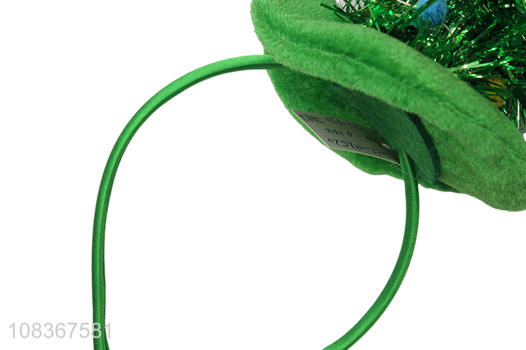 China wholesale green Christmas style hair hoop for party decoration