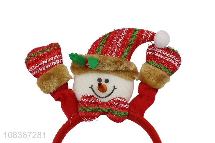 Most popular Christmas decoration snowman shape hair hoop