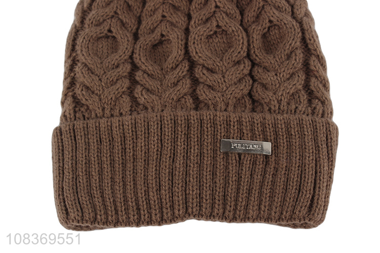 China sourcing fashion thickened knitted hat for winter