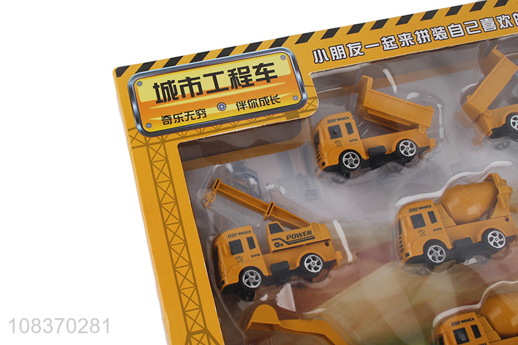 Wholesale pull-back toy trucks engineering vehicle construction truck set