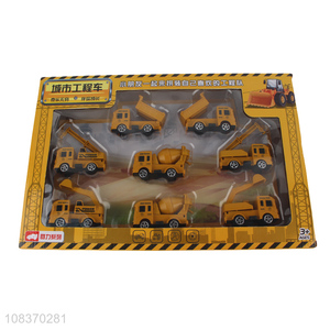 Wholesale pull-back toy trucks engineering vehicle construction truck set