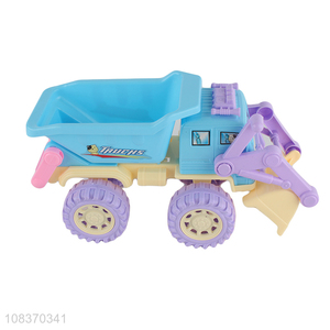 Wholesale engineering vehicle tip lorry car toy plastic truck toy