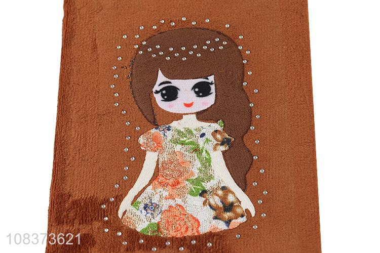 Popular Pretty Girl Plush Cover Notebook Best Diary Book