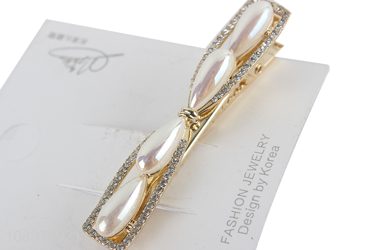 Yiwu factory fashion pearl hairpin hair clips for sale