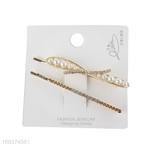 Best quality delicate design pearl hairpin hair clips