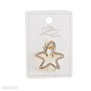 Latest design star shape delicate mini hair claws for ladies