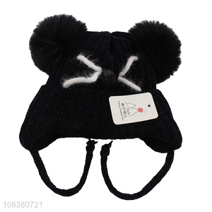 Wholesale Comfortable Knitted Hat Earmuffs Hat For Children