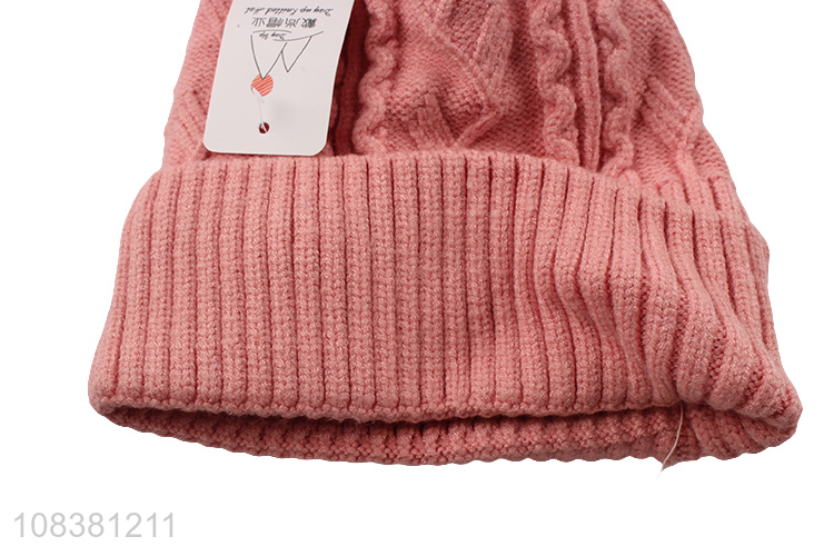 Hot Selling Fashion Beanie Winter Knitted Hat For Women