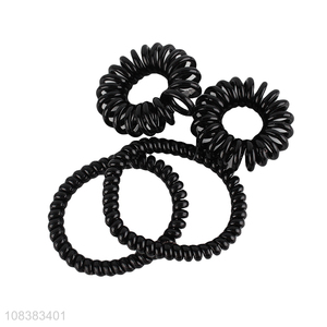 Hot selling durable spiral hair ties coil hair ties hair bands