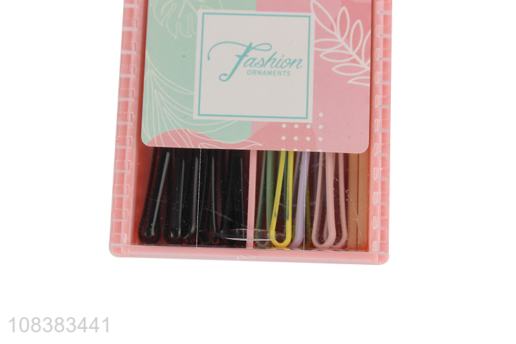 Wholesale multicolor non-slip metal bobby pins fashion hair accessories