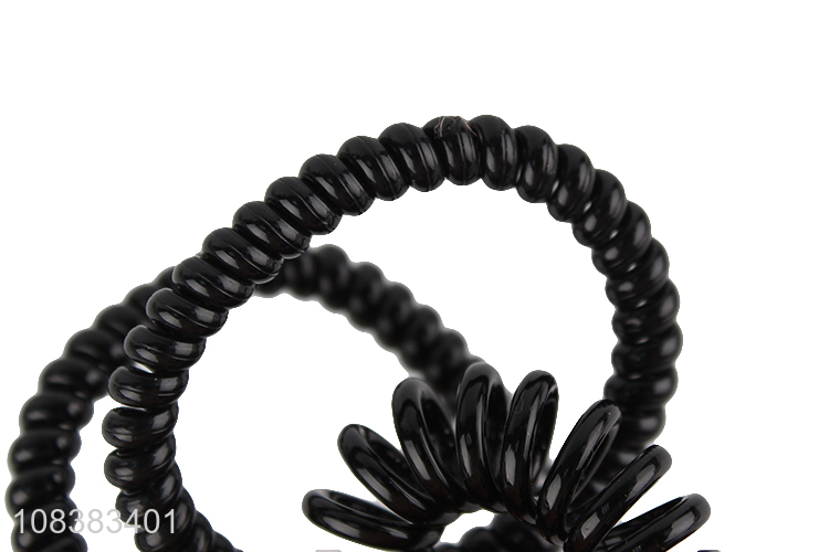 Hot selling durable spiral hair ties coil hair ties hair bands