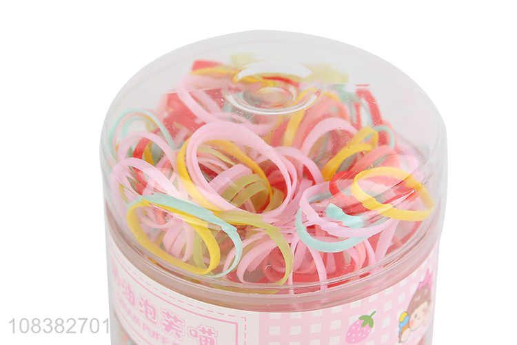 Wholesale mini hair rings colorful tiny hair bands for kids baby