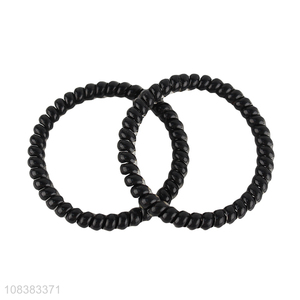 Good quality no crease spiral hair ties telephone wire hair ties