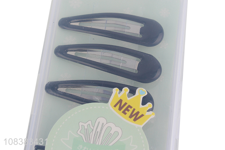 Good price metal snap hair clips and bobby pins set for women and girls