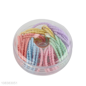 High quality assorted colors elastic hair ties ponytail holders