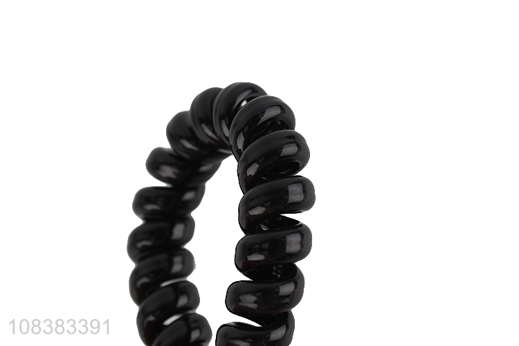 Factory supply no crease elastic spiral hair ties for thick hair