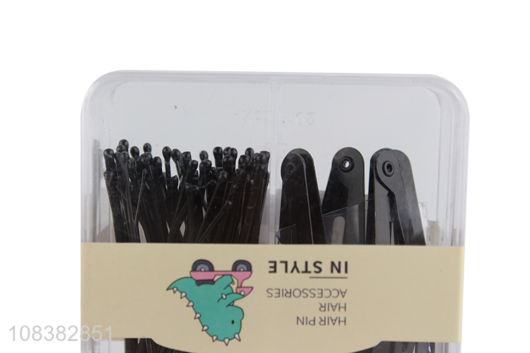 New arrival metal snap hair clips and bobby pins set for all hair types