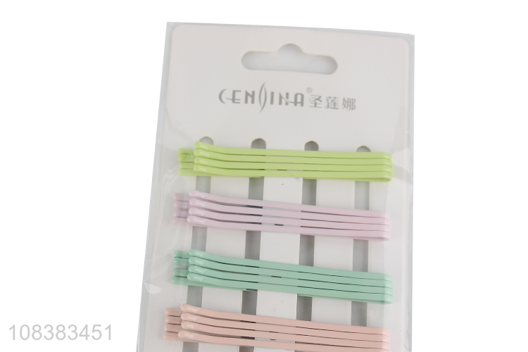 Hot sale assorted colors metal bobby pins fashion women hair accessories