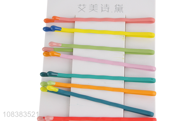 New arrival bright colors metal bobby pins metal hair pins for thick hair