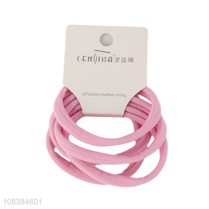 Wholesale price creative pink towel ring girls hair ring