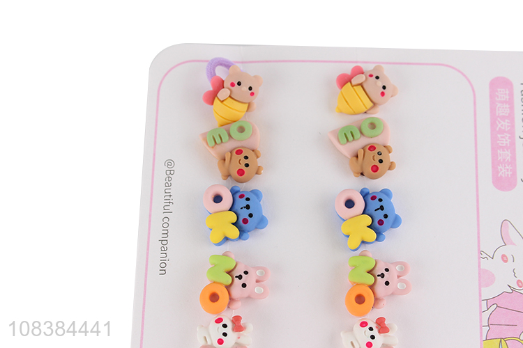 China yiwu market cartoon hair ring girls hair accessories