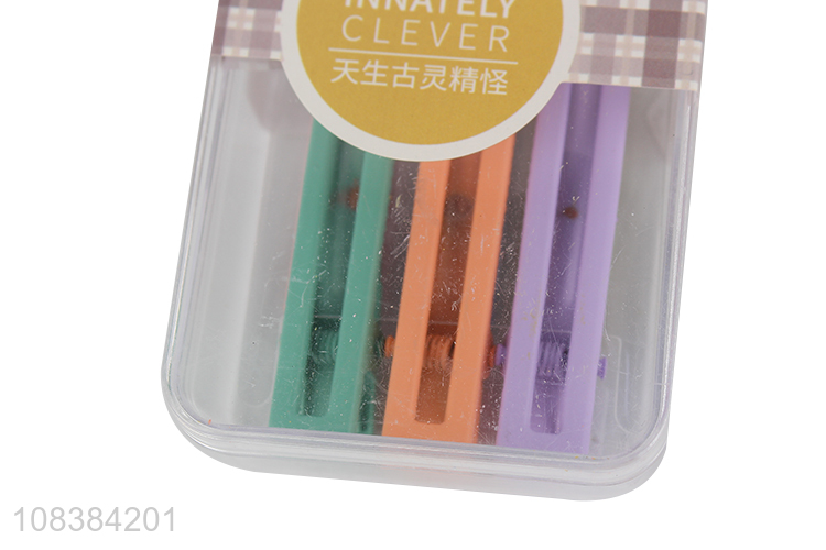 New arrival kids color duckbill hair clips boxed hairpins