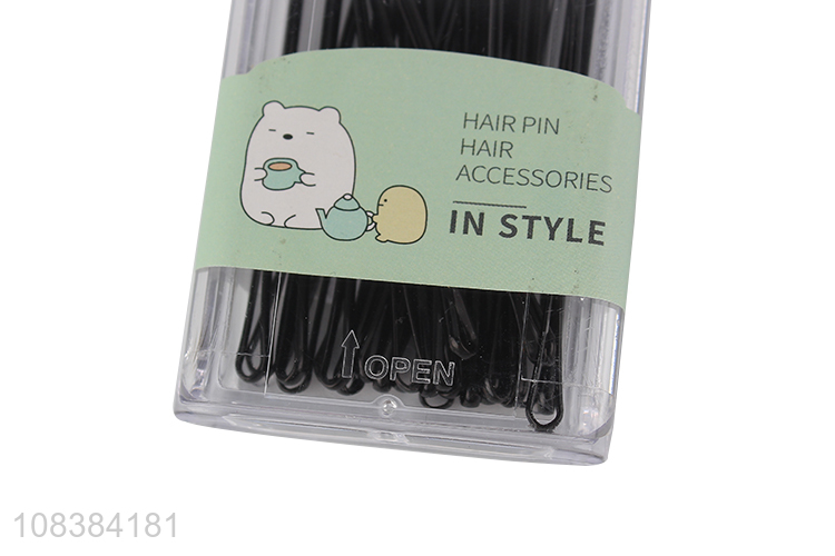 Good price simple metal hair clips kids hairpins wholesale