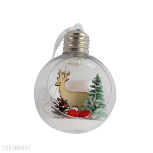 Wholesale plastic christmas ball christmas party hanging ornaments