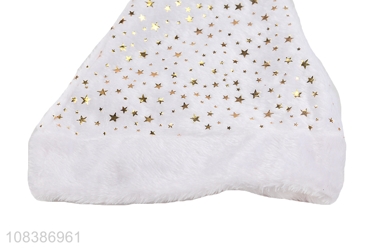 High quality white simple christmas hat christmas decoration