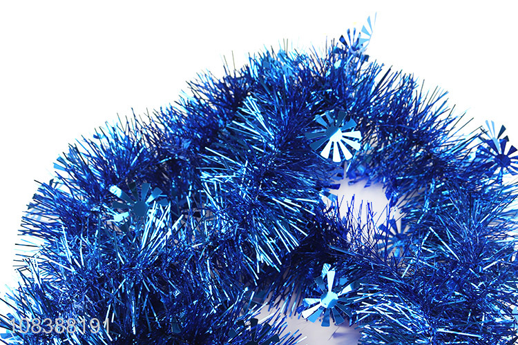 Hot product metallic glitter tinsels Christmas garland Xmas tree tinsels