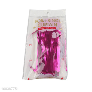 New imports foil fringe curtain tinsel curtain wedding party decorations