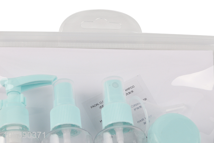 Factory Direct Sale 6 Pieces Plastic Travel Bottle Lotion Container Set