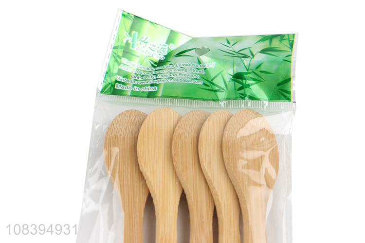 Best selling bamboo soup spoon disposable dinner scoop