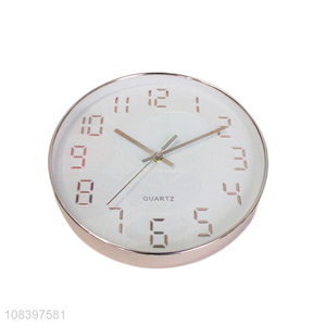 New products round silent quartz wall clock for sale