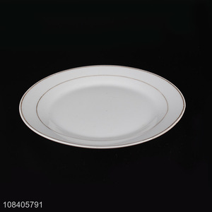 China wholesale ceramic 8inch tableware plate for home