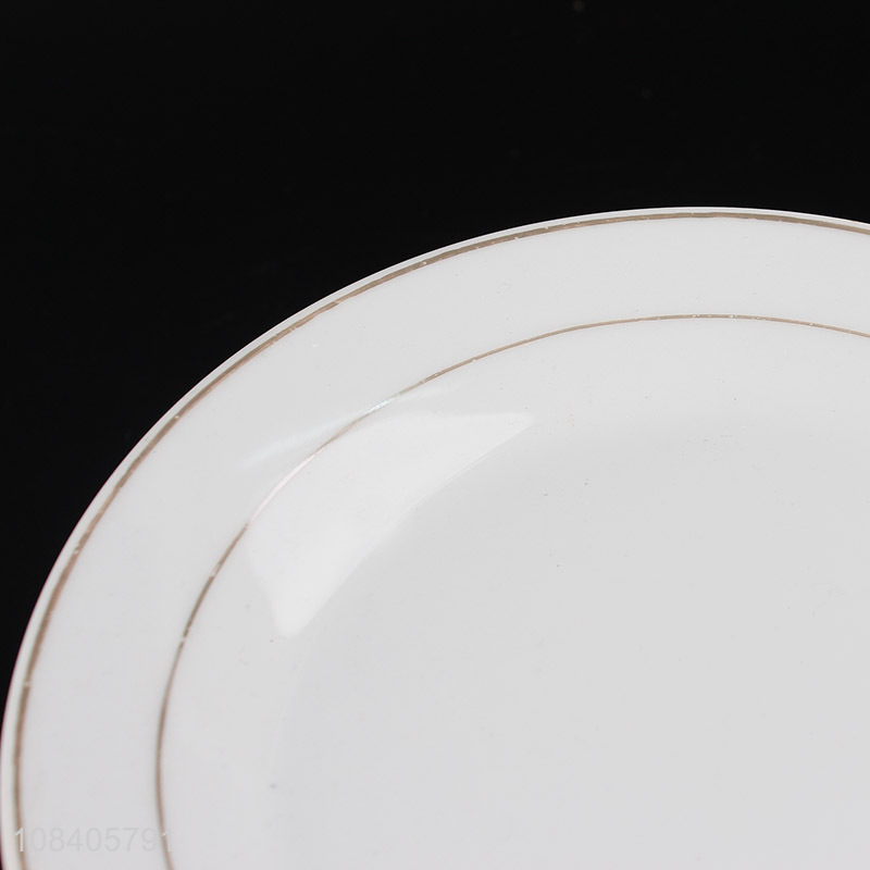 China wholesale ceramic 8inch tableware plate for home