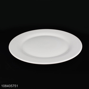 Factory price round white household tableware plate for sale