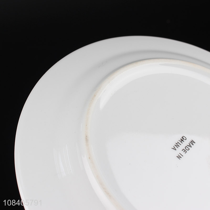 China wholesale ceramic 8inch tableware plate for home