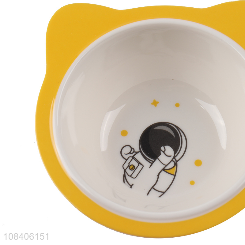 New arrival cute cat-ear bowl baby food-grade melamine bowl