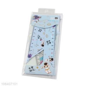 Latest design cartoon printed students ruler set for sale