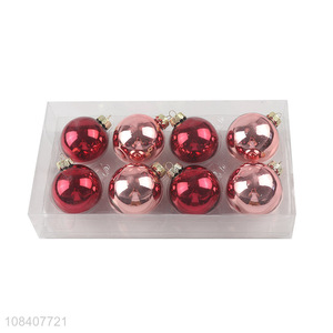 Good wholesale price creative glass christmas balls for hanging