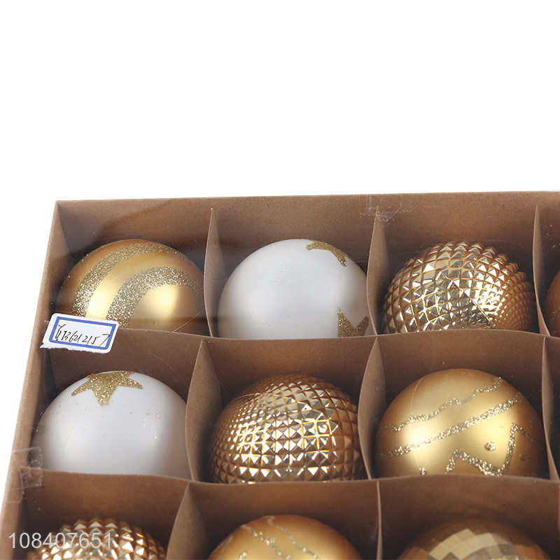 Yiwu wholesale 16pcs christmas balls christmas tree ornaments