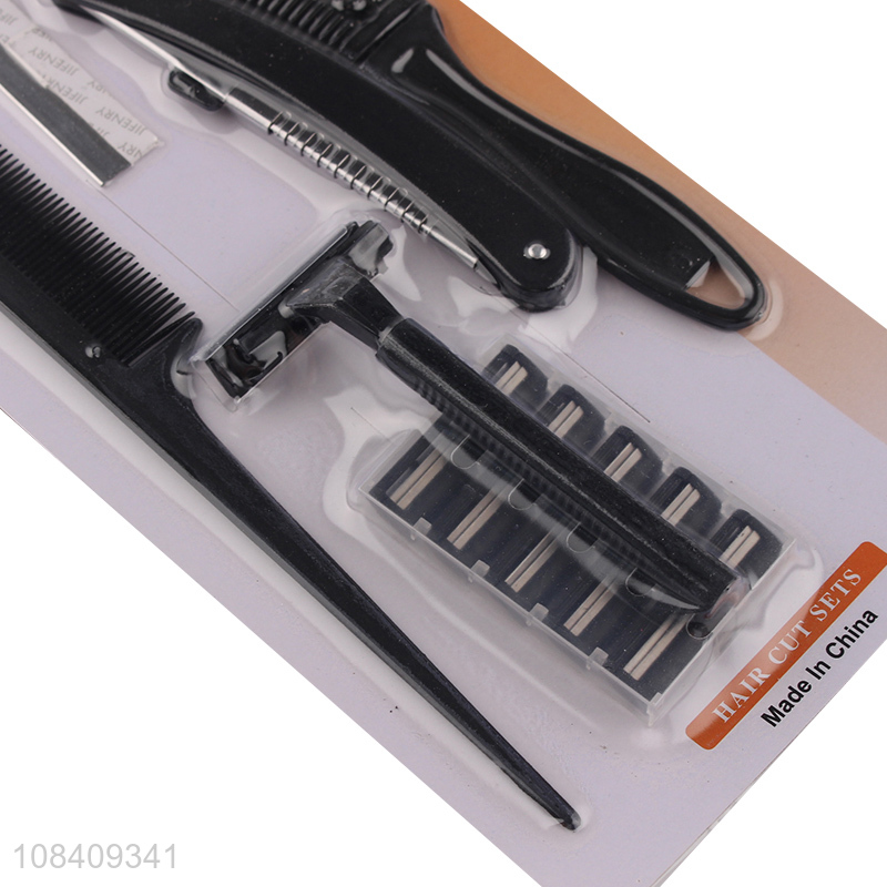 Hot sale professional haircut scissors kit hair trimmers set