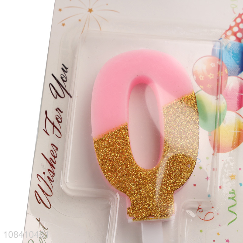 Hot products half-dusted digital candle for cake decoration