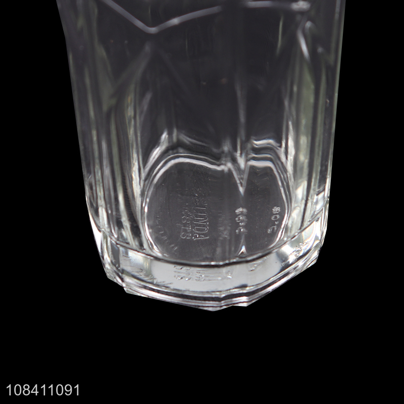 Wholesale clear tempered glass wine cup drinking cup for home and restaurant