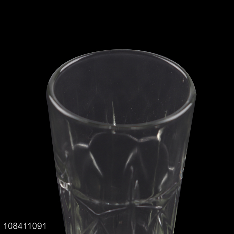 Wholesale clear tempered glass wine cup drinking cup for home and restaurant