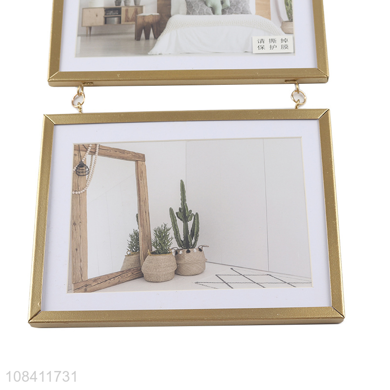 Hot selling hanging metal photo frame for home décor