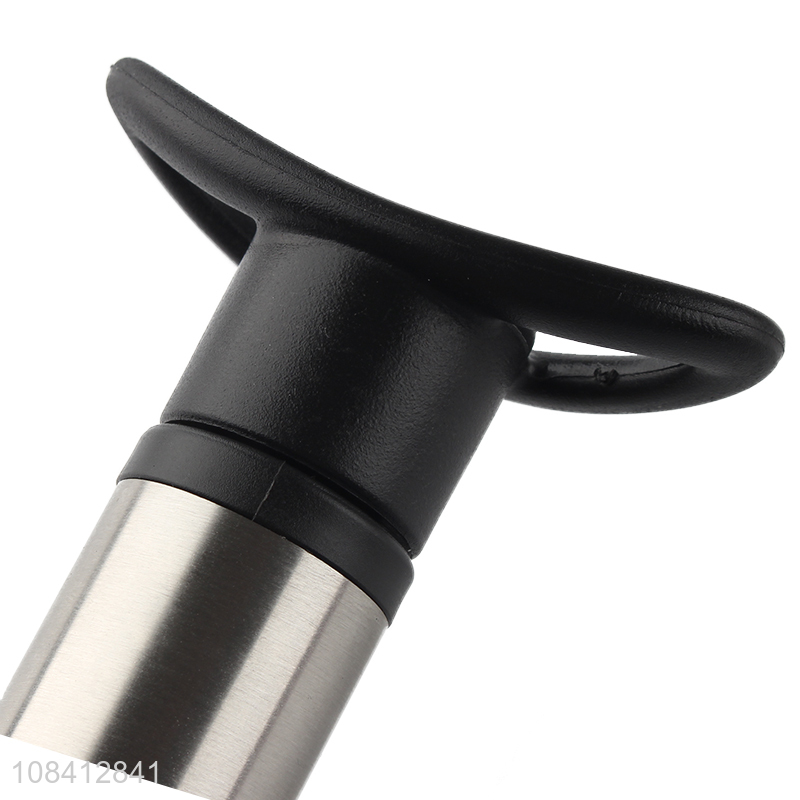 Hot sale stainless steel vacuum wine saver pump preserver bottle stopper